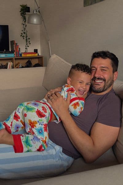 Parent reading with their child